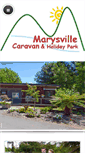 Mobile Screenshot of marysvillecaravanpark.com.au